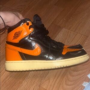 Nike Air Jordan 1 Retro High OG Black Orange Sneakers